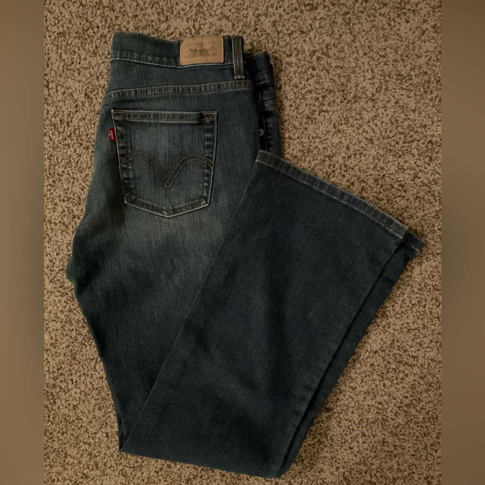 VTG Levis 515 Jeans Women Size 10 Blue Denim Boot Cut Stretch Mid Rise Western